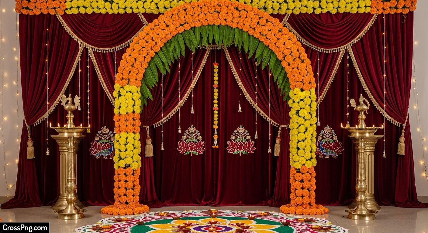 Ganpati background decoration images image