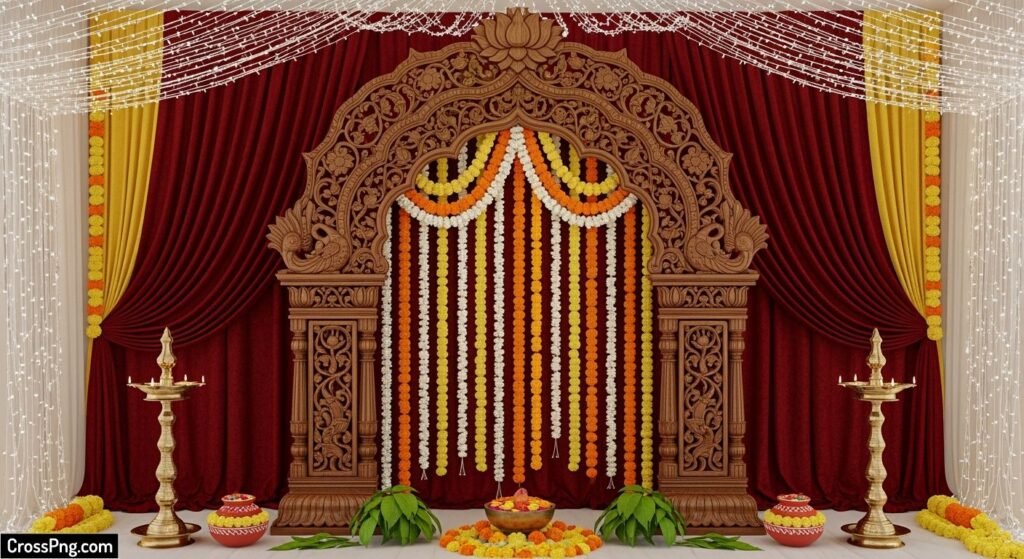 Ganpati background decoration images image