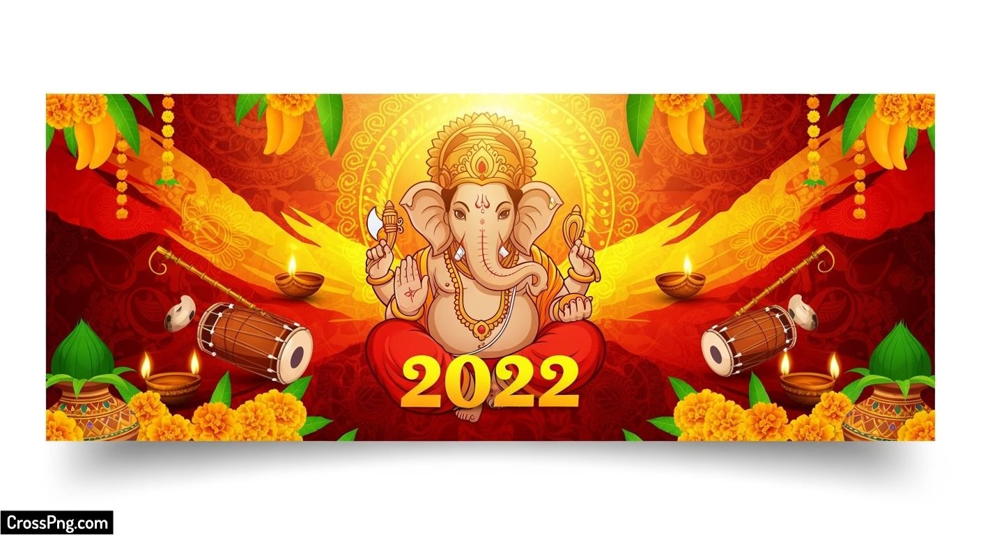 Ganpati banner background image 2