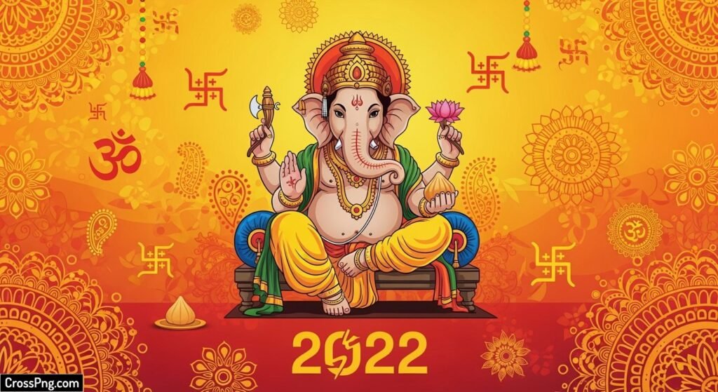 Ganpati banner background image 3
