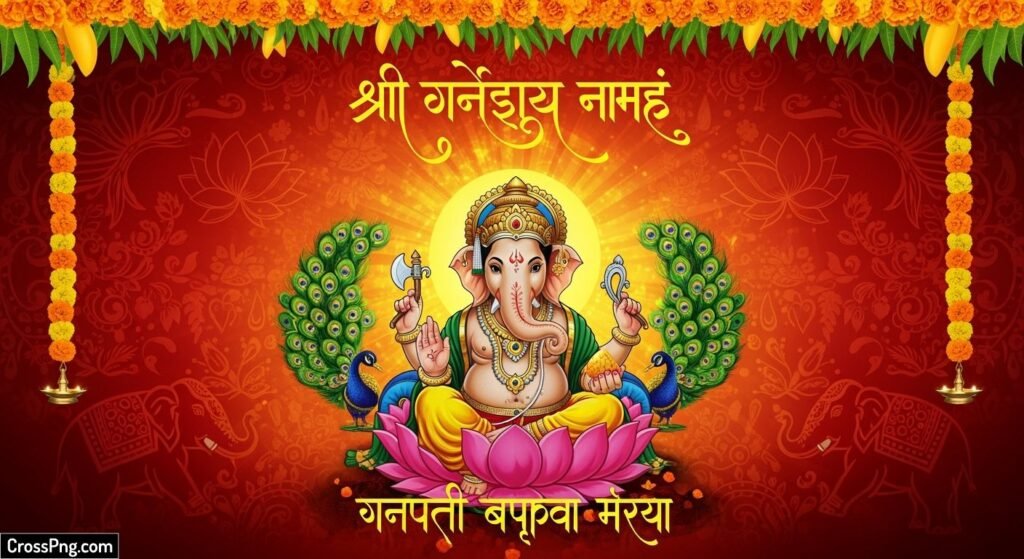 Ganpati banner background image 4