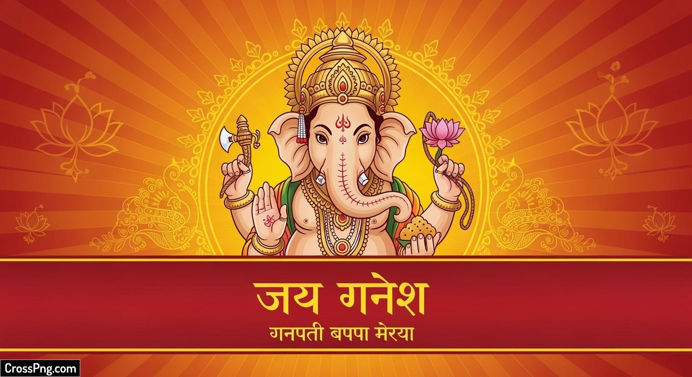 Ganpati banner background image 6