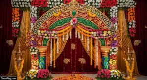 Ganpati bappa background decoration image