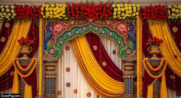 Ganpati bappa background decoration image 3