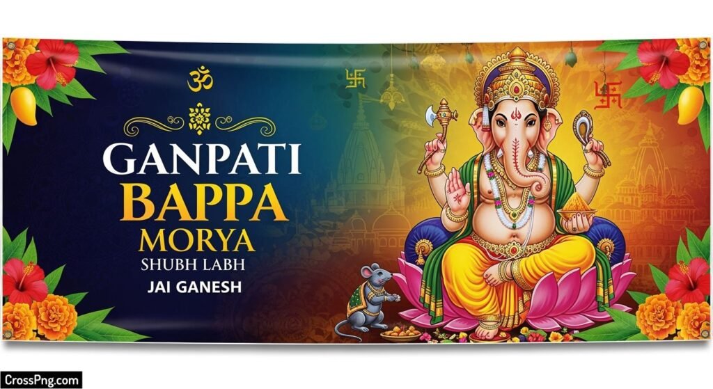 Ganpati bappa banner background image
