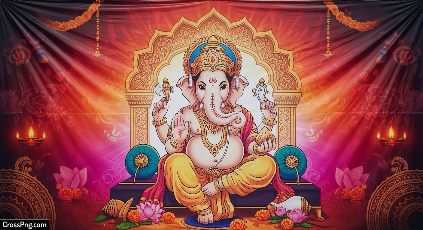 Ganpati flex background image 2