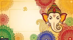 Ganpati invitation background image
