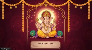Ganpati invitation background image 2