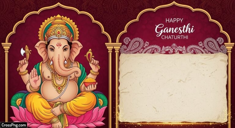 Ganpati invitation background image 3