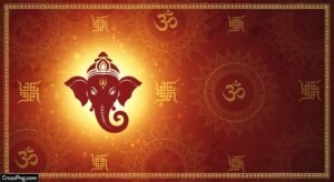 Ganpati invitation card background image