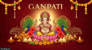 Ganpati invite background image