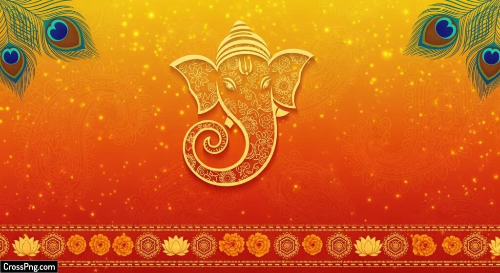 Ganpati invite background image 2