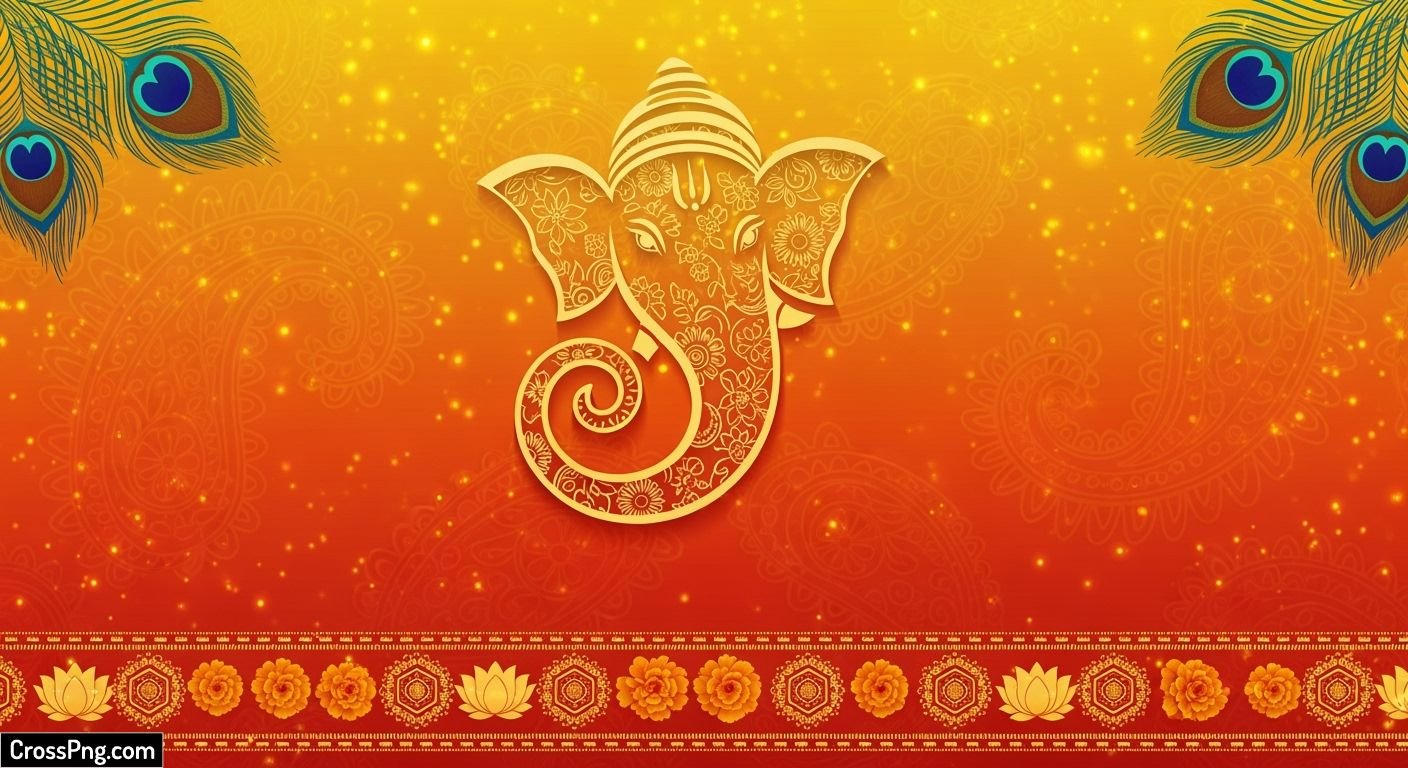 Ganpati invite background image 2