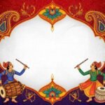 Garba invitation card background image