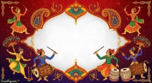 Garba invitation card background image