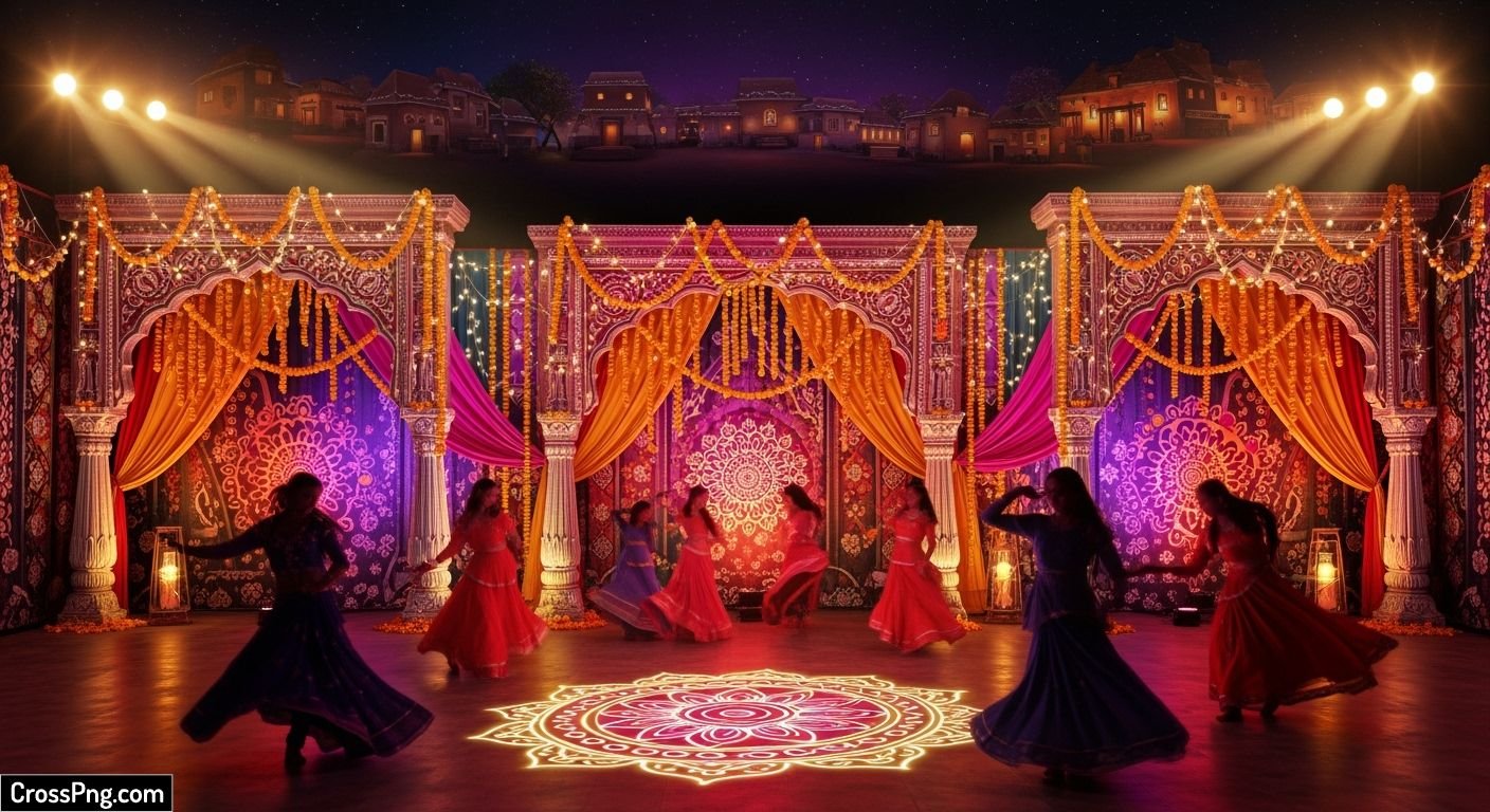 Garba night background image 2