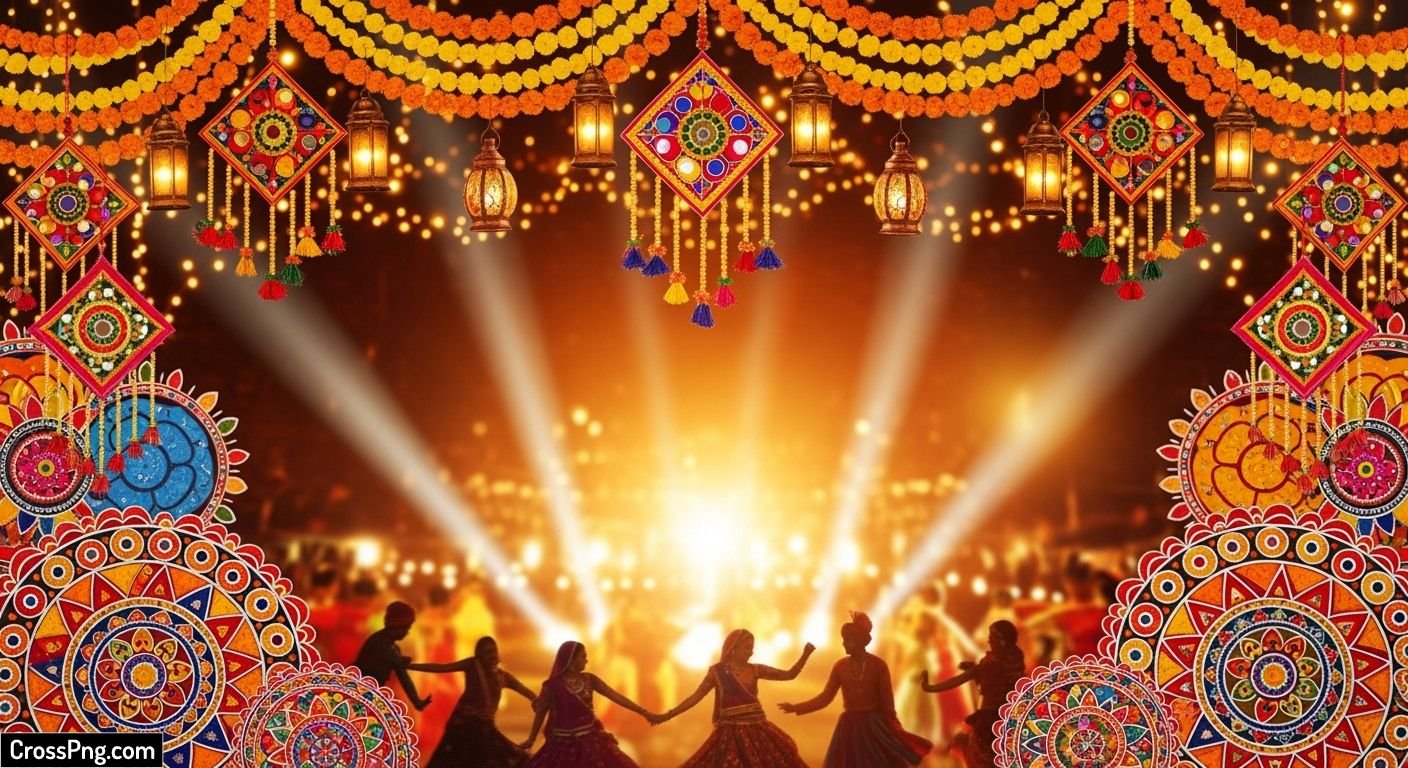Garba night background image 3