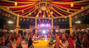 Garba night background image