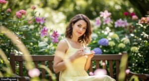 Garden blurred background image
