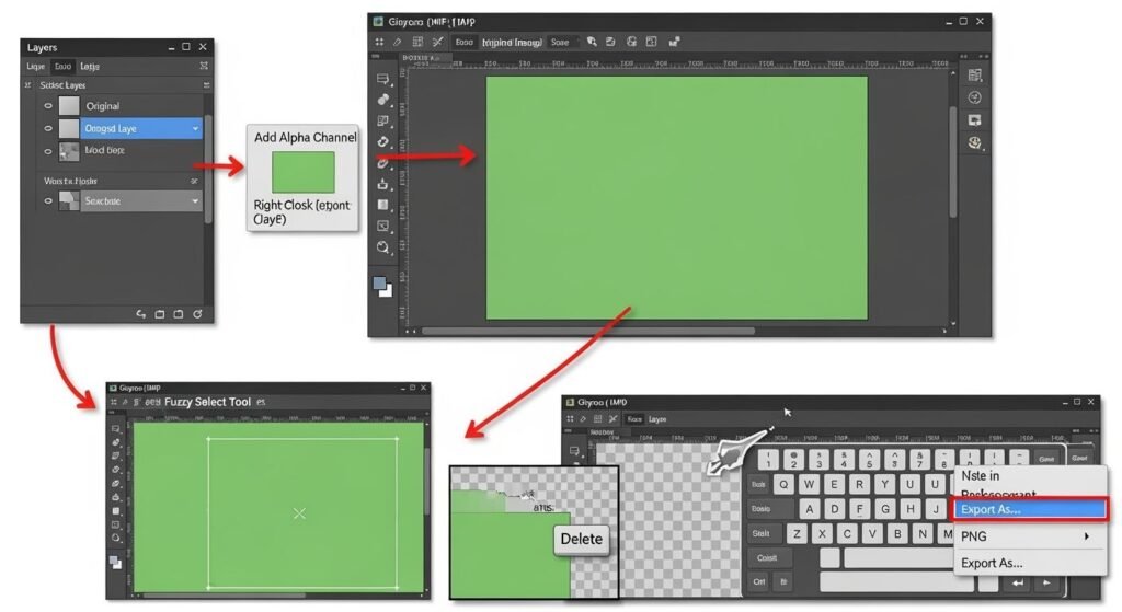 Gimp make background transparent image 3