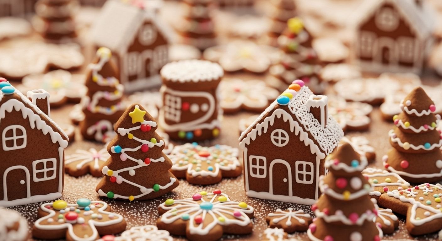 Gingerbread background image 2