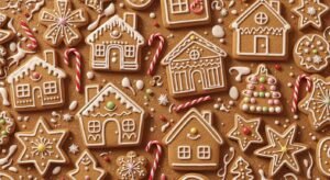 Gingerbread background image 4