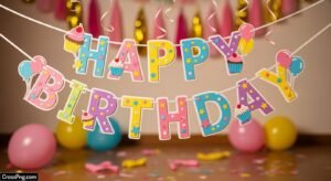 Girl birthday banner background image 3