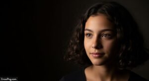 Girl black background image 2