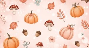 Girly cute fall background image 4