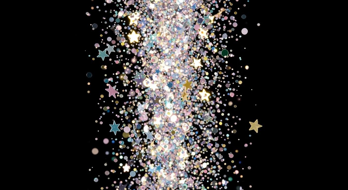 Glitter transparent background image 3