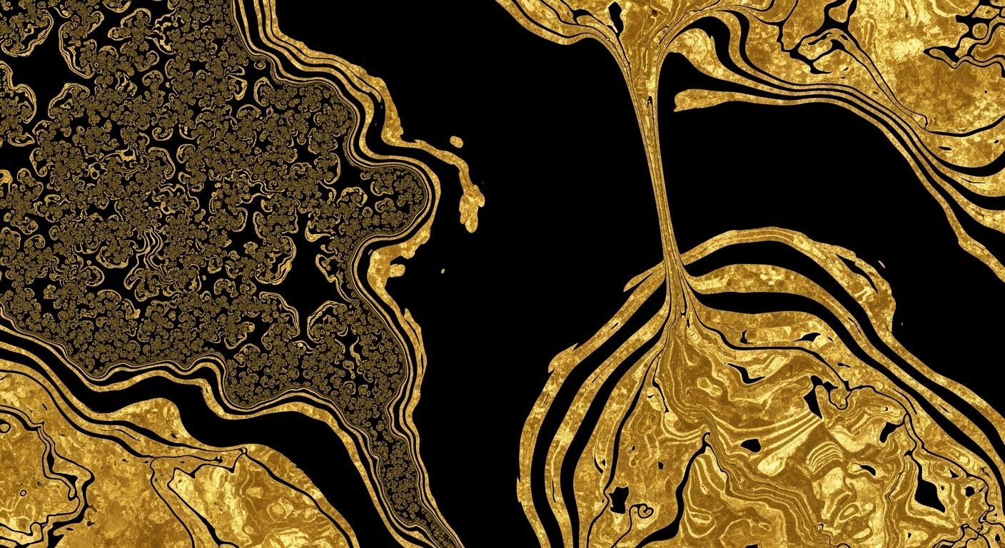 Gold and black background image 2