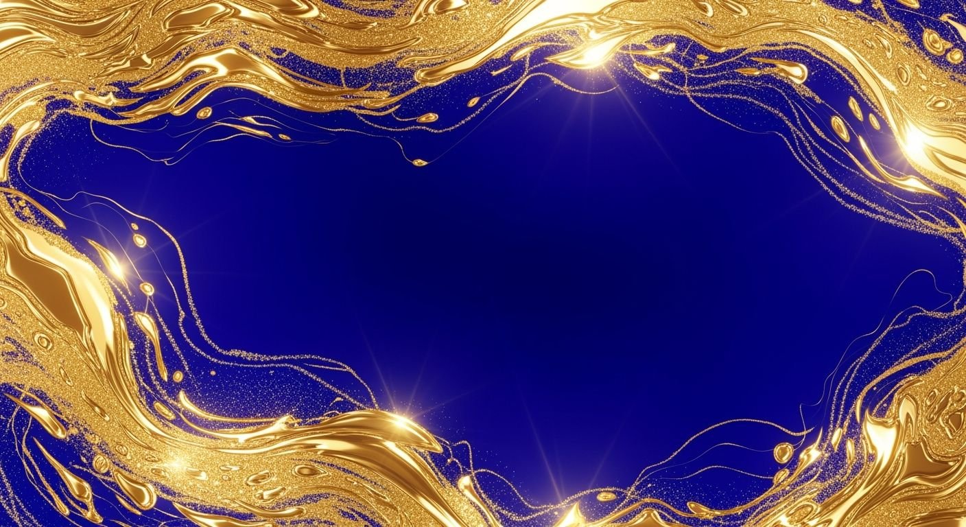 Gold and blue background image 2
