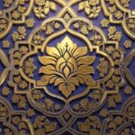 Gold and blue background image 4