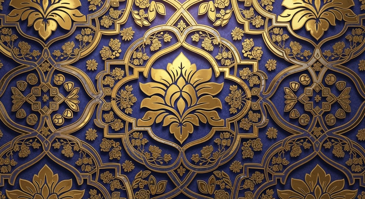 Gold and blue background image 4