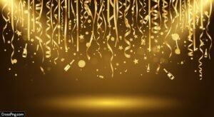 Gold birthday background image