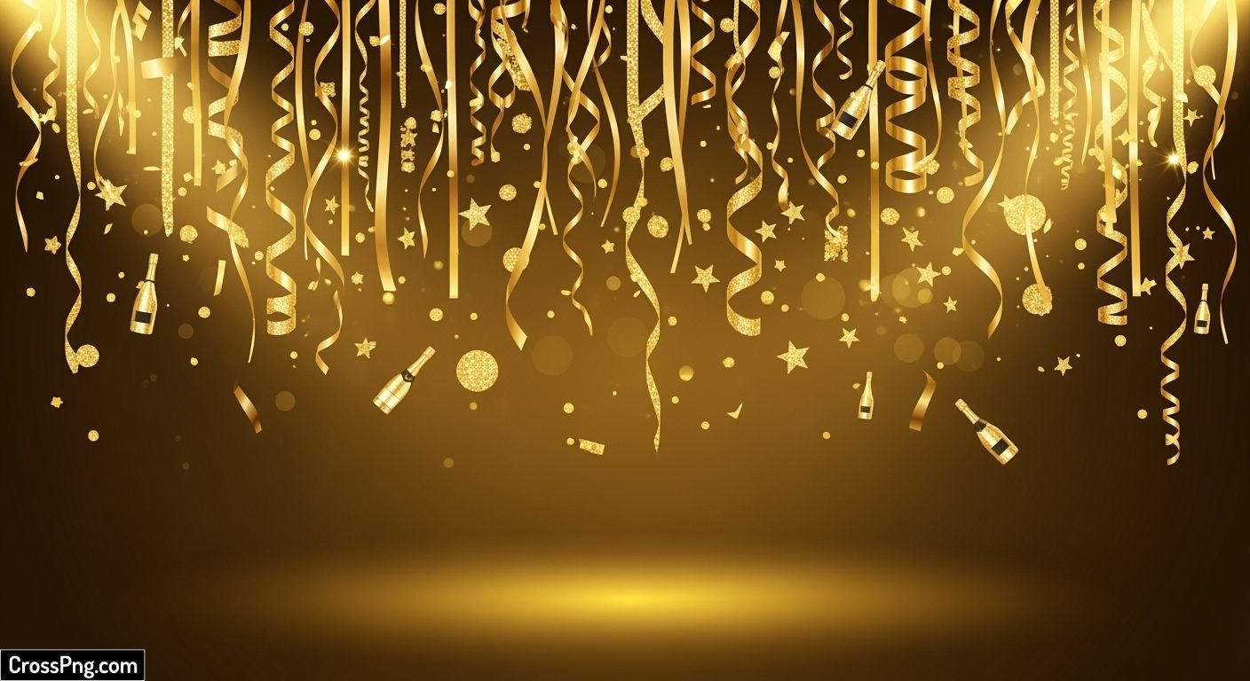 Gold birthday background image