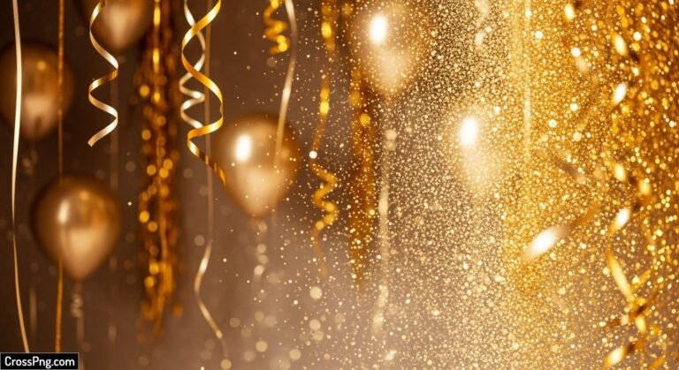Gold birthday background image 3