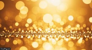 Gold bokeh background image