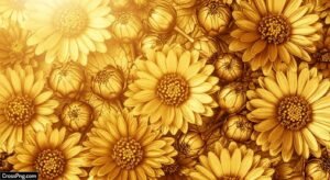 Gold flower background image 2