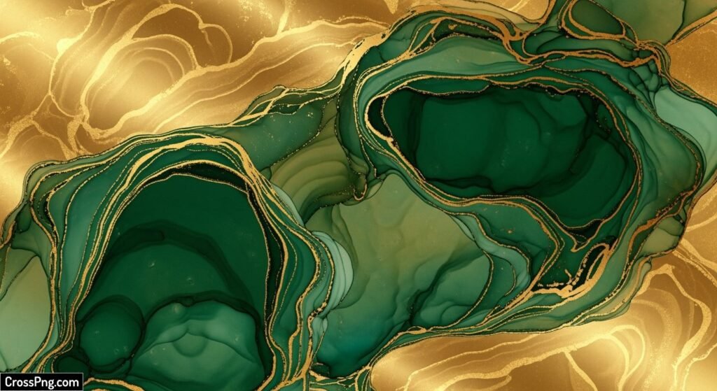 Gold green background image 3