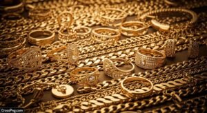 Gold jewellery background image 3