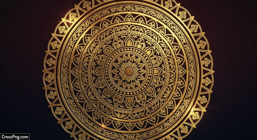 Gold mandala background image