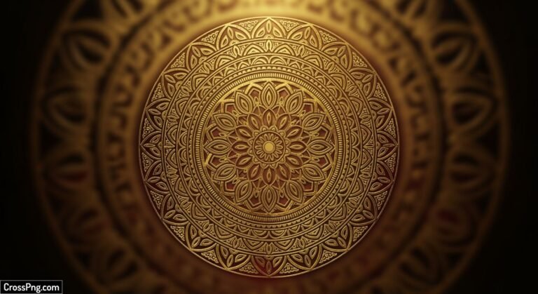 Gold mandala background image 2