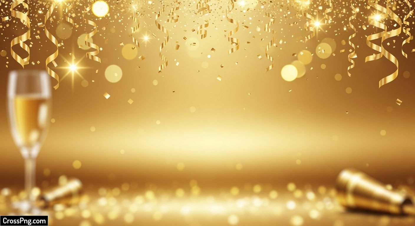 Gold new year background image