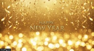 Gold new year background image