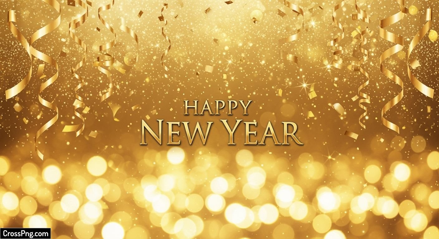 Gold new year background image