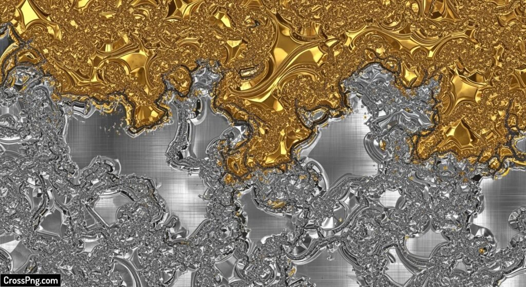 Gold silver background image