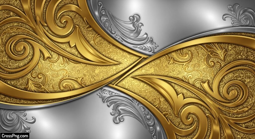 Gold silver background image