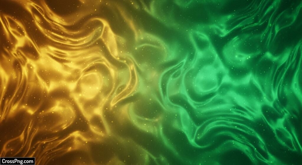 Golden green background image