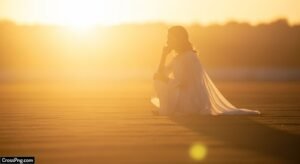 Golden light background image 2